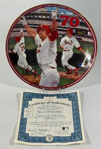 Mark McGwire Record 70 Home Runs Limited Edition Bradford Exchange Baseball Plate