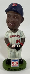 Kirby Puckett (neck chipped) Hall of Fame Green Base Mountain Due Minnesota Twins Baseball Bobblehead
