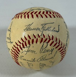 1965 Minnesota Twins Stamped Signature Baseball (not live ink) - Vintage