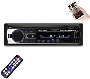 $16 Multimedia Car Stereo Single Din Bluetooth Audio Hands-Free Built-in Microphone MP3 Player No CDDVD Player USB Port AUX Input FM Radio Receiver Remote Control