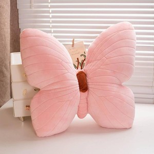 $15 PEACH CAT Butterfly Pillow Decorative Butterfly Shaped Throw Pillows 15.7 x 15.7 Cute Plush Cushion Decor for Bedroom Living Room Sofa Couch Pink