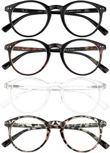 $14 Yogo Vision Reading Glasses for Women Men Blue Light Blocking Reading Glasses Round Readers
