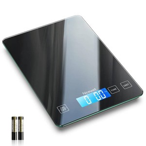 $23 Nicewell Food Scale Digital Weight Grams and oz, 22lb Kitchen Scale for Cooking Baking, 1g0.1oz Precise Graduation, Sleek Tempered Glass Platform