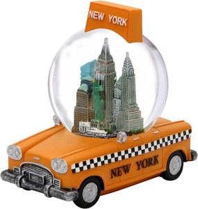 $25 New York City Taxi Snow Globe 4 Inches