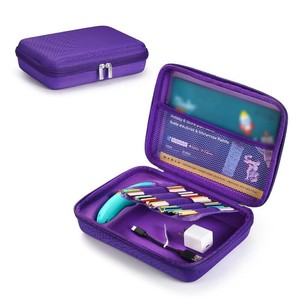 $14 Hard Case Compatible with 3Doodler Start Essentials (2023) for 3D Pen Set for Kids, Art Activity Set Carrier Case for Printing Filament Refill and USB Charger,Purple (Box Only)