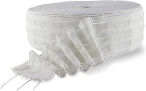 $23 Curtain Pleating Tape 20 Yards White British Style,Perfect for Making Home Decor Projects.(20 Yards 2.8 Inch)