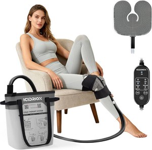 $90 Cold Therapy Machine, Programmable Ice Machine for Knee After Surgery, Portable Knee Replacement Recovery System, Cryotherapy Pain Relief with Pad (Universal PadMachine)