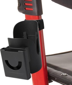 $17 Wheelchair Cup Holder 2 in 1 Strap-on Walker Cup and Phone Holder Compatible with Drive Medical Nitro Rollator Walkers Cup Holder for Wheelchair, Walker, Rollator, Camper