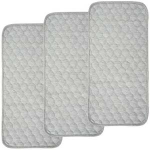 $14 BlueSnail Quilted Thicker Waterproof Changing Pad Liners 3 Count(Gray 13 x 27)