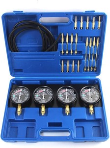 $61 Motorcycle Carburetor Sync Tool Kit, Universal Fuel Vacuum Balancer Carb Synchronizer, Balancing Synchronize Gauge Set for Honda Yamaha Kawasaki Suzuki GS KZ XS(Blue)