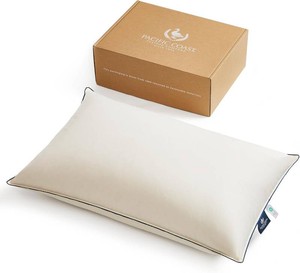 $99 Pacific Coast Down Pillow, Luxury Hotel Collection Bed Pillow for Sleeping, Standard Size of 1, 100% Organic Cotton Shell, 650 Fill Power, Soft Pillows, Suit for Stomach Sleepers