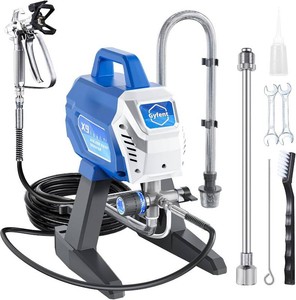 $190 X9 Airless Paint Sprayer, 0.39GPM Paint Sprayer for Home Interior 650W 3000psi Airless Sprayer with Low Overspray Adjustable Pressure & Motor Speed for House Painting DIY Garage