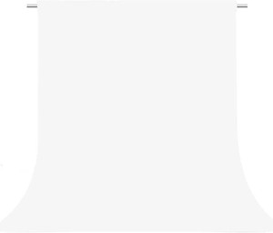 $28 White Photo Backdrop for Photoshoot, White Photography Backdrop for Portraits, Fabric Background for Product Photography and Video Creation 10FTx10FT