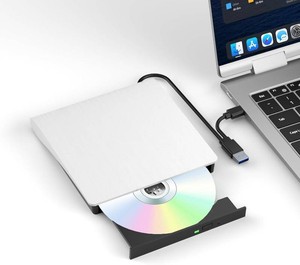 $62 Yaeonku White External Blu Ray Drive, Support 50G Disc ReadWrite Bluray Drives, Portable 3D Blu Ray Burner with USB 3.0 and Type-C, Suitable for Windows XP781011 MacOS for Laptop, Desktop