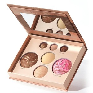 $25 Best Baked Face Palette for Mature Skin   Includes Bronzer, Blush, Highlighter & Eyeshadows   Smooth Velvet Texture, Vegan & Cruelty-Free, Travel-Friendly Makeup Kit