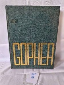 Vintage 1961 Minnesota Gophers Year Book