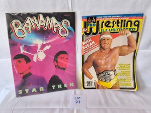 Vintage 1980s Hulk Hogan Magazine and Star Trek Magazine