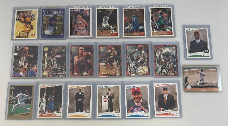Misc. Sports Cards Including Kobe Bryant And More (In Protective Sleeves)