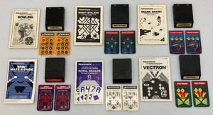 Misc. Intellivision Games Including Bowling, Night Stalker, Shark Shark, Tron Maze-A-Tron, Royal Dealer &amp Vectron