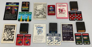 Misc. Intellivision Games Including Beauty & The Beast, Blockade Runner, Checkers, Lock N Chase, Skiing & Space Armada