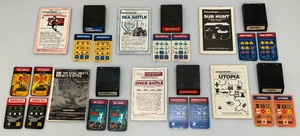 Misc. Intellivision Games Including Basketball, Mr. Basic, Sea Battle, Space Battle, Sub hunter & Utopia