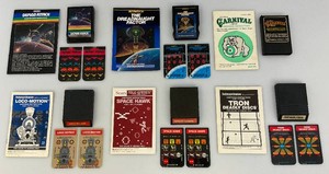 Misc. Intellivision Games Including Demon Attack, Carnival, Loco-Motion, Space Hawk, The Dreadnaught Factor & TRON Deadly Discs