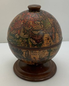 Vintage Mid Century World Globe Ice Bucket