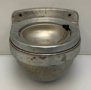 Vintage Commercial Stainless Wall Mount Ashtray 7 x 9 x9