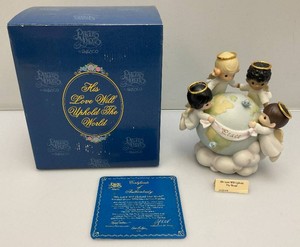 Collectible Precious Moments His Love Will Uphold The World Porcelain Bisque Figurine WCOA