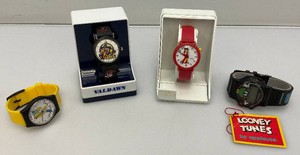 Misc. Collectible Cartoon Character Watches Including Marvin The Martion, Taz, Homer And Marge Simpson And More