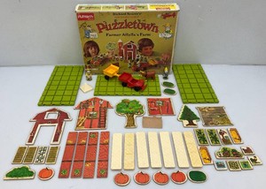 Vintage Playskool Richard Scarrys Puzzletown Set C Farmer Alfalfas Farm (Seems Complete) In Original Box