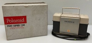 Vintage Polaroid Print Copier Model 240 In original Box (Cord Brittle)
