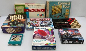 Misc. Vintage Games Including Plus One, Monopoly And More