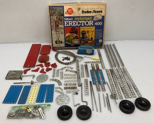 1964 RADIO SHACK Gilbert Brand Motorized Erector 400 Set In Original Box