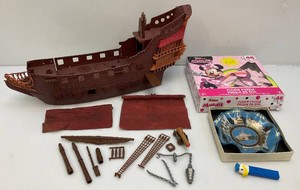 Misc. Disney Collectibles Including RARE Disneyland Collectors Plate, Pirates Of The Carribean Pirate Ship And More