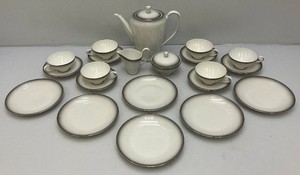 1960s Collectible Rosenthal Elegance Platinum Coffee Set