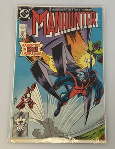 Vintage #11 Manhunter Comic With Hulk Hogan Back Page (Bagged And Boarded)