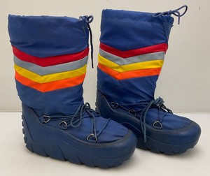 Vintage 1980s Colorful SAFARI Brand Moon Boots Size 7-8