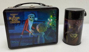 NECA Brand Tim Burtons The Nightmare Before Christmas Metal Lunchbox With Thermos
