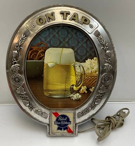 13 12 x 16 12 PABST Blue Ribbon Beer Light (Repaired) Works
