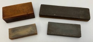 Misc. Sharpening Stones 3 12 In Wooden Box, 5 & 8