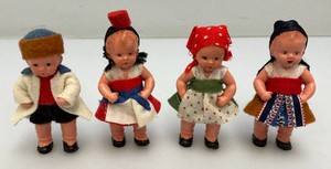 Misc. Miniature Collectible Dolls Including Edi Puppen 3 German Dolls