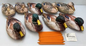 Featherlites Photorealistic Self Inflating Mallard Decoys Includes 5 Male And Four Female