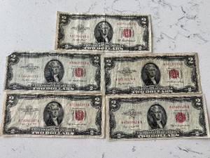 Red Seal $2 Dollar Notes