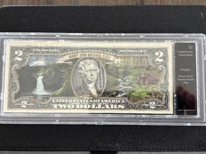 $2 Dollar Mount Hood National Forest Note