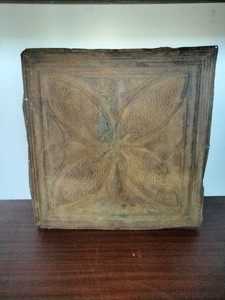 Original American Early 1900s Tin Ceiling Tile