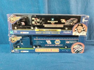 Winners Circle diecast collector trailer rigs featuring NASCAR driver Dale Earnhardt.