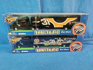 2  Robby Gordon #31 Cingular Wireless NASCAR trailer rigs from the 2002 Winners Circle collection.