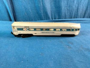 Tyco HO Scale Amtrak Observation Train Car, originally produced around 1975.