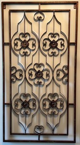 Wrought Iron Wall Decor Panel